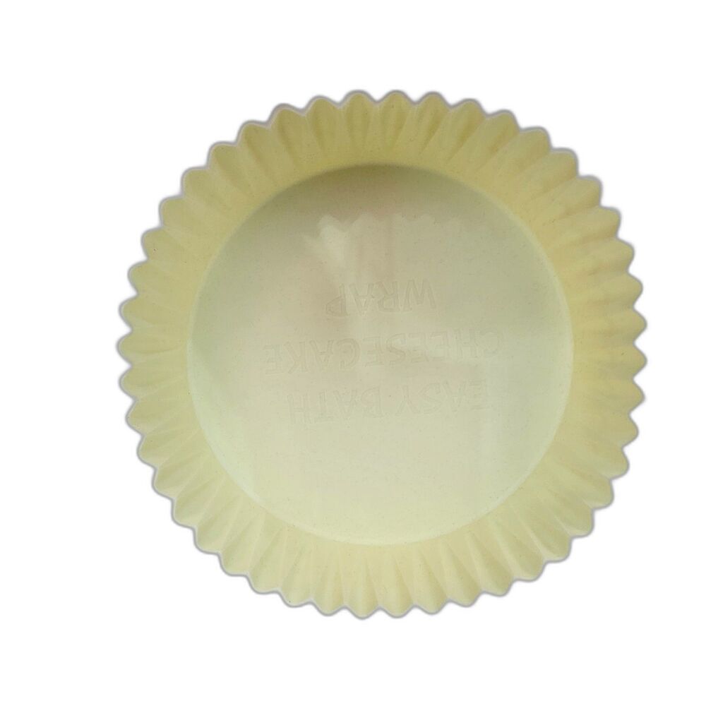 Easy Bath Cheesecake Wrap 9" Yellow Silicone Water Bath Springform Pan Shield
